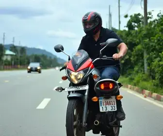 motociclista sem CNH