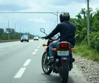 motociclista sem CNH